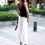 yazlık beyaz kot pantolon modelleri ve kombinler 2019