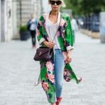 yeşil kimono kombini