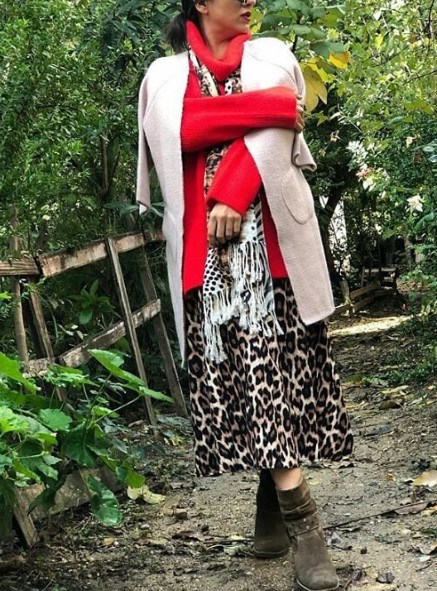 2019 kış modası leopar etek modelleri