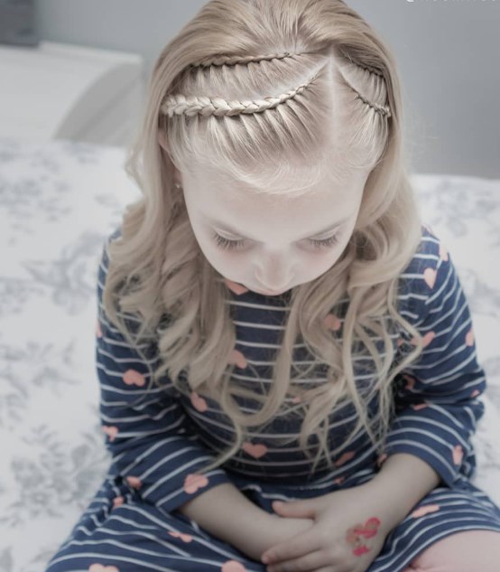 çocuklar için örgülü saç modelleri 2019 2020