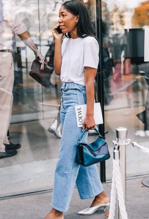 Paperbag denim pantolon trendi 2019