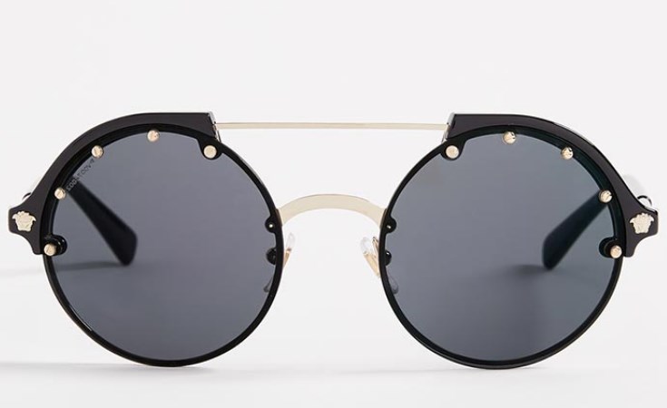 Bayanlar için En İyi Yuvarlak Güneş Gözlüğü Versace Yuvarlak Aviator Güneş Gözlüğü