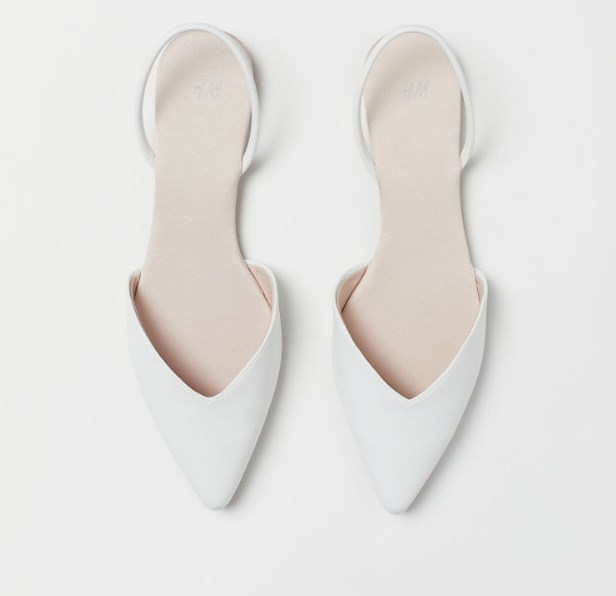 hm beyaz baharlık ayakkabı modeli