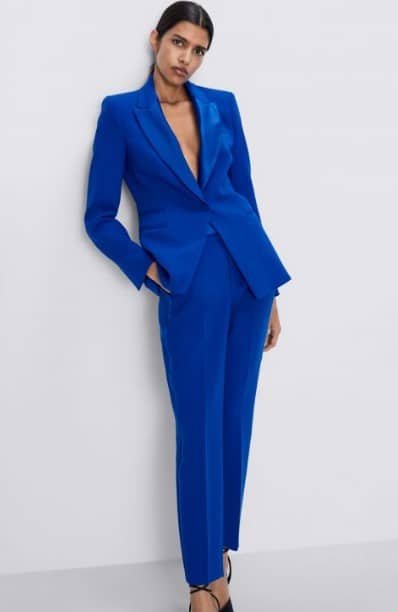 Zara mavi takım elbise modeli 2020